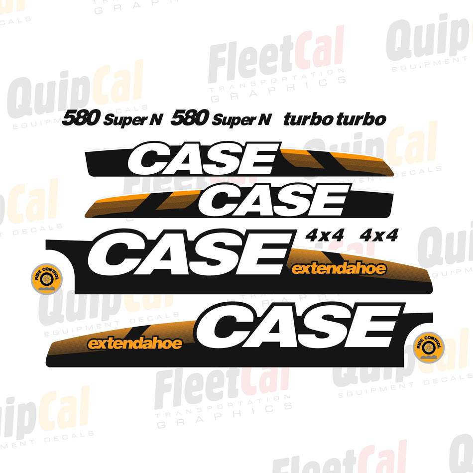 Case 580 Super N Extandahoe 2010-2011 Model Marking Decal Set