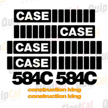 Case Rough Terrain Forklift Decals