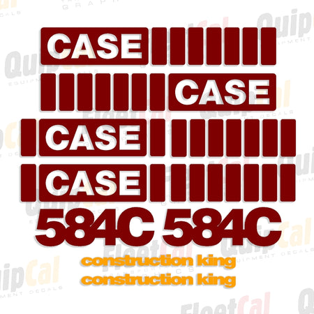 Case Rough Terrain Forklift Decals