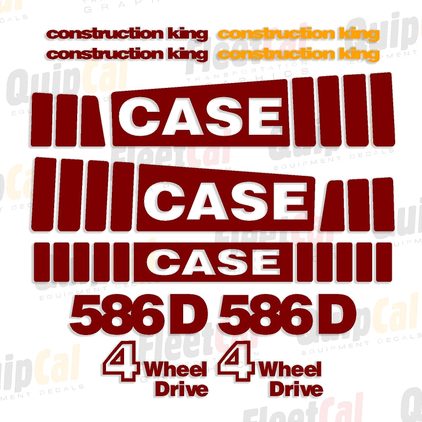 Case Rough Terrain Forklift Decals