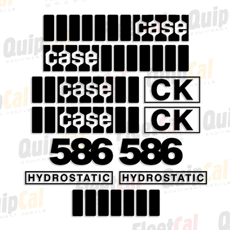 Case Rough Terrain Forklift Decals