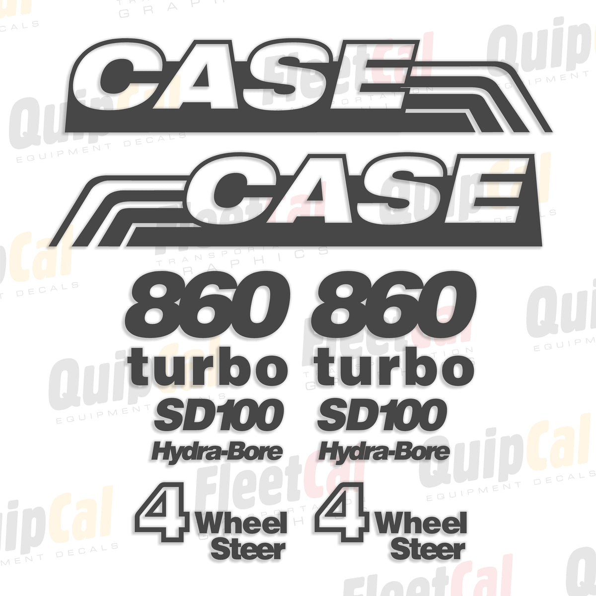 Case Trencher Decals