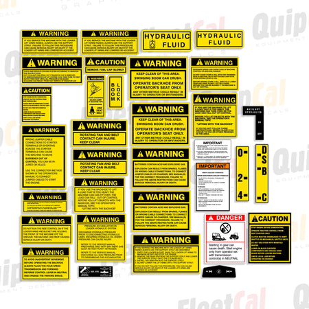 Case Backhoe Decals