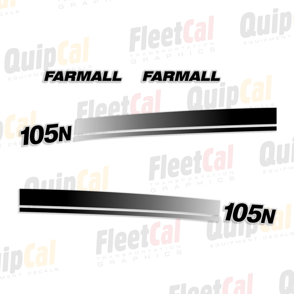 Case IH Farmall 105N Tractor Hood Decals