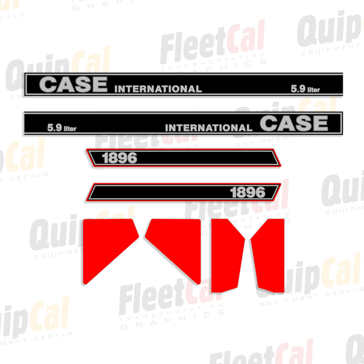 Same Tractor Emblems Case International 1896 Tractor Marking Decal Set – Truck and Equipment ...