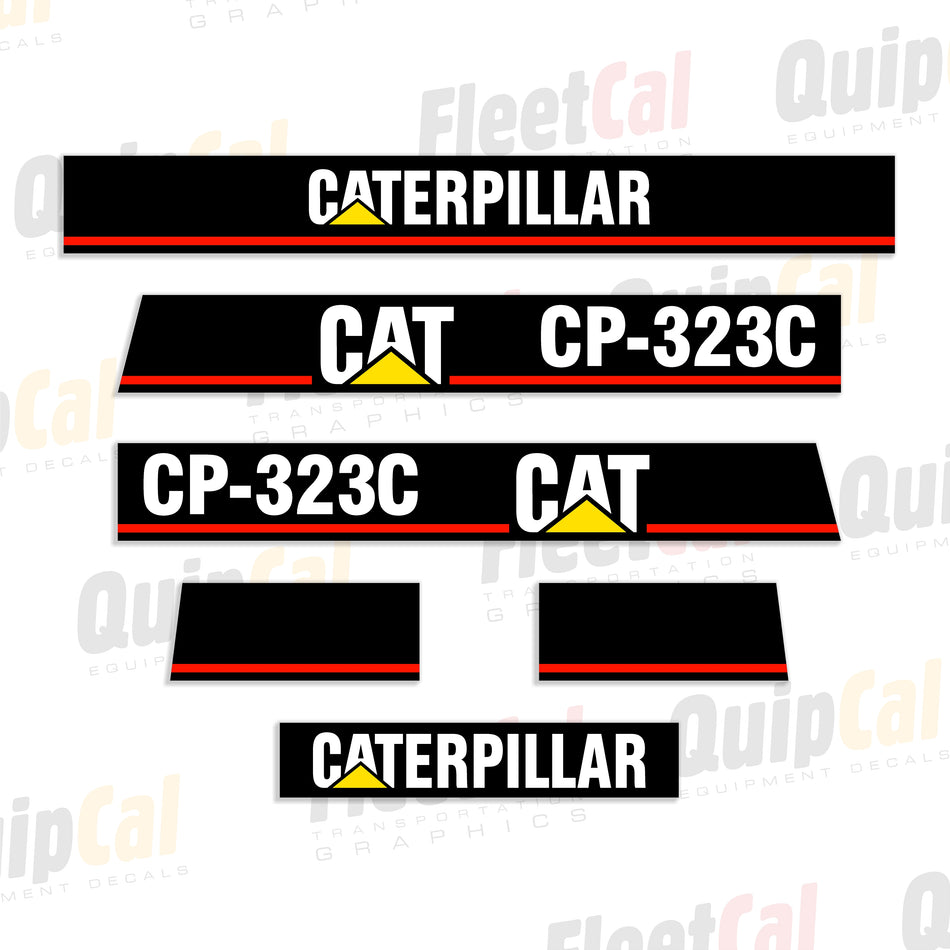 Cat CP-323C Compactor Decal Set (without front push blade)