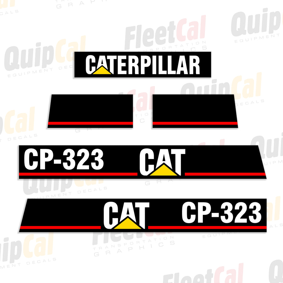 Cat CP-323 Compactor Decal Set