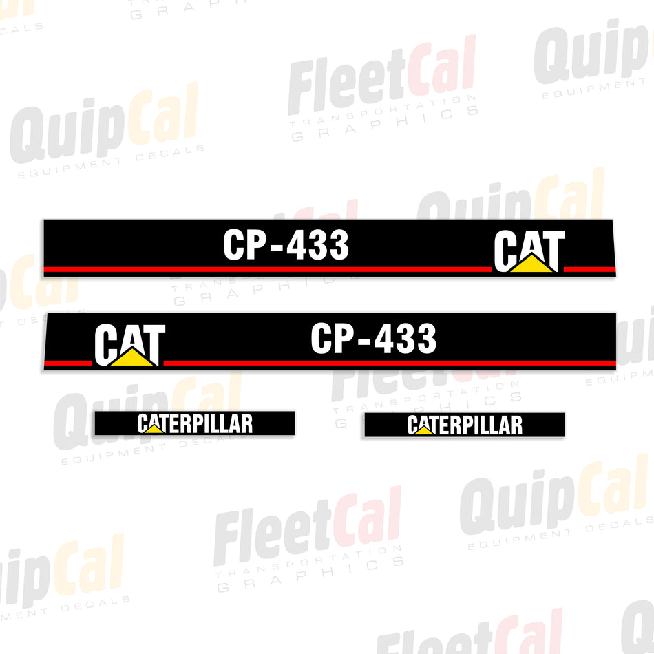 Cat CP-433 Compactor Decal Set