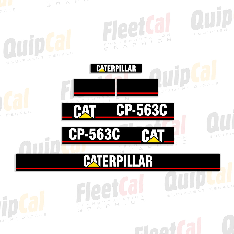Cat CP-563C Compactor Decal Set