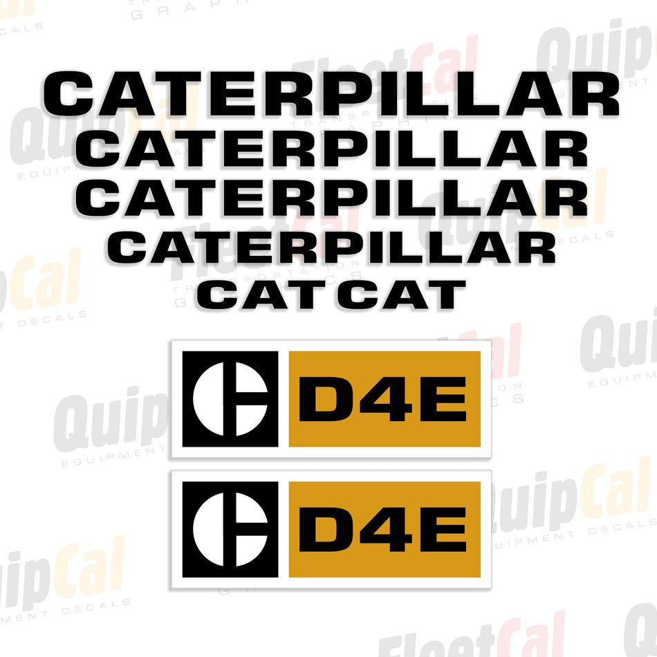 Cat D4E Dozer Decal Set
