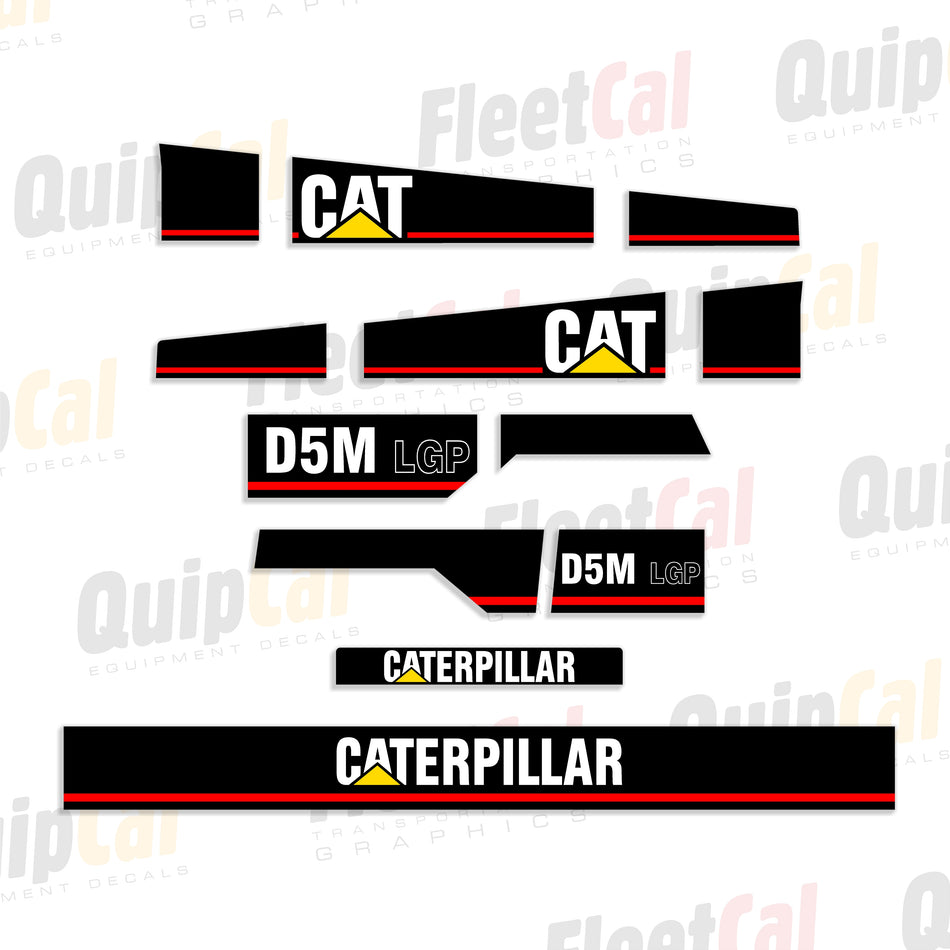 Cat D5M LGP Crawler Dozer Decal Set