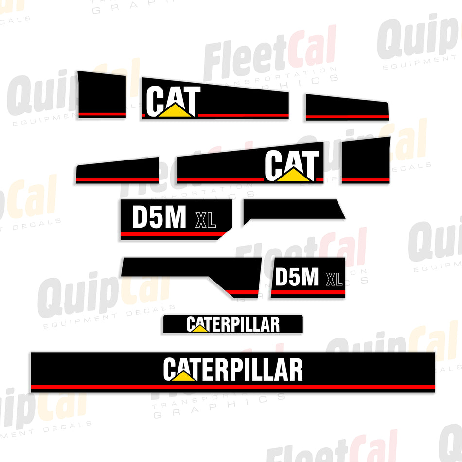 Cat D5M XL Crawler Dozer Decal Set