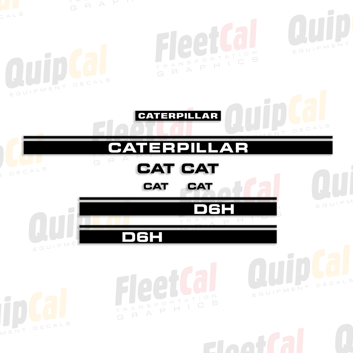 Modrol Decal Cat D6H Dozer 1987 - 1988 Model Decal Set – Truck and Equipment Decals