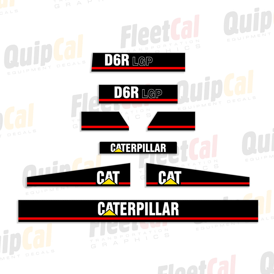 Cat D6R LGP Dozer Decal Set