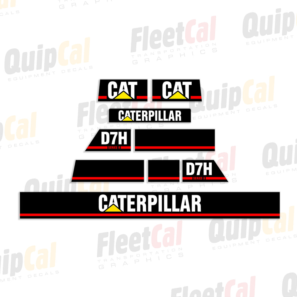 Cat D7H Series II Dozer Decal Set