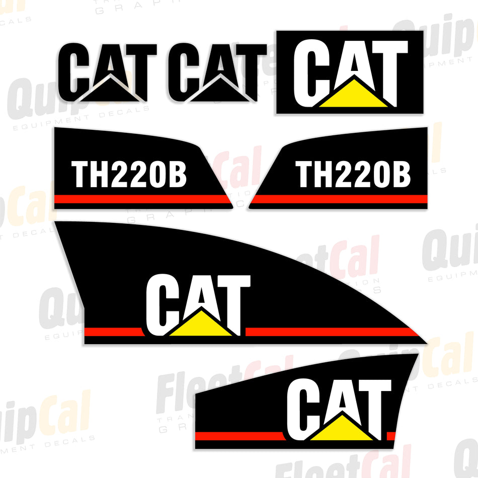 Cat TH220B Telehandler Decal Set