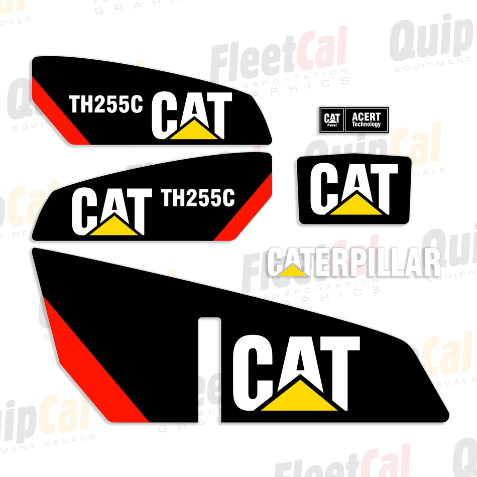 Cat TH255C Telehandler Decal Set
