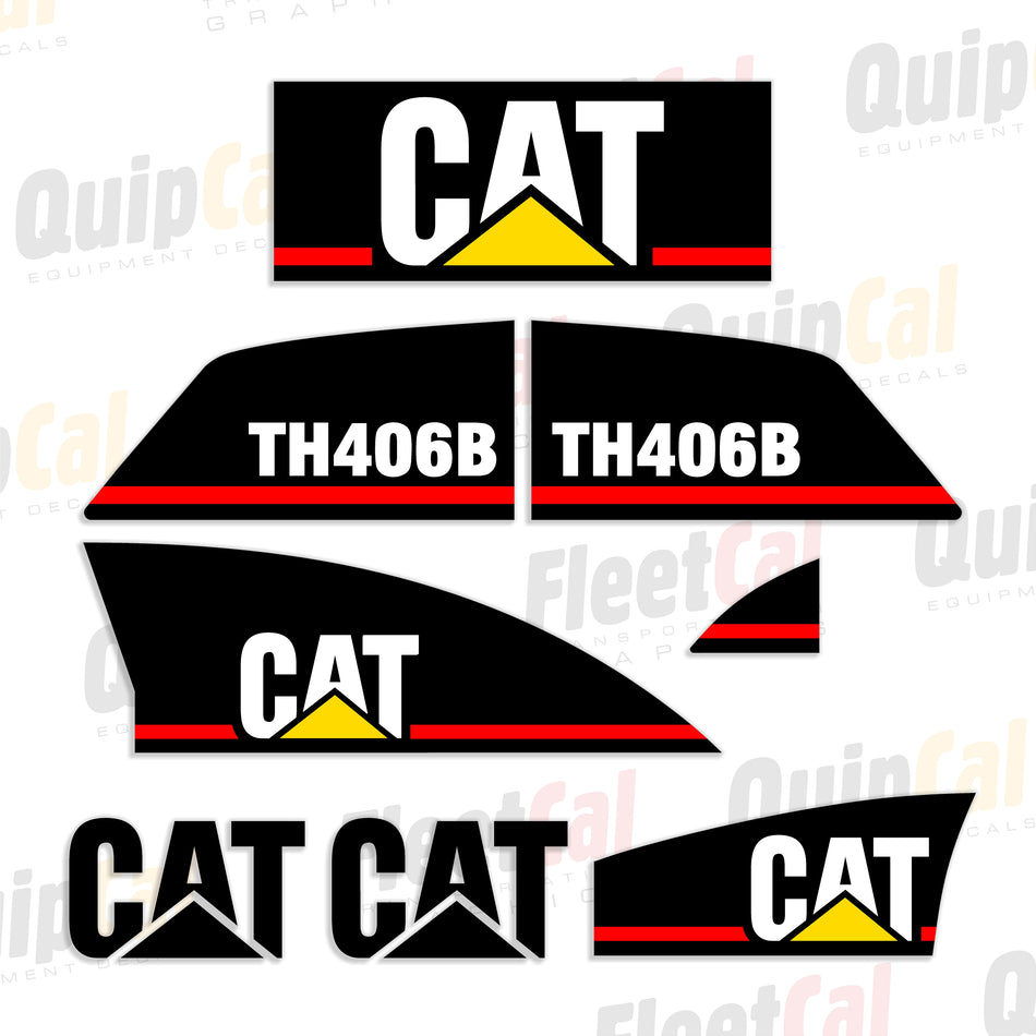 Cat TH406B Telehandler Decal Set