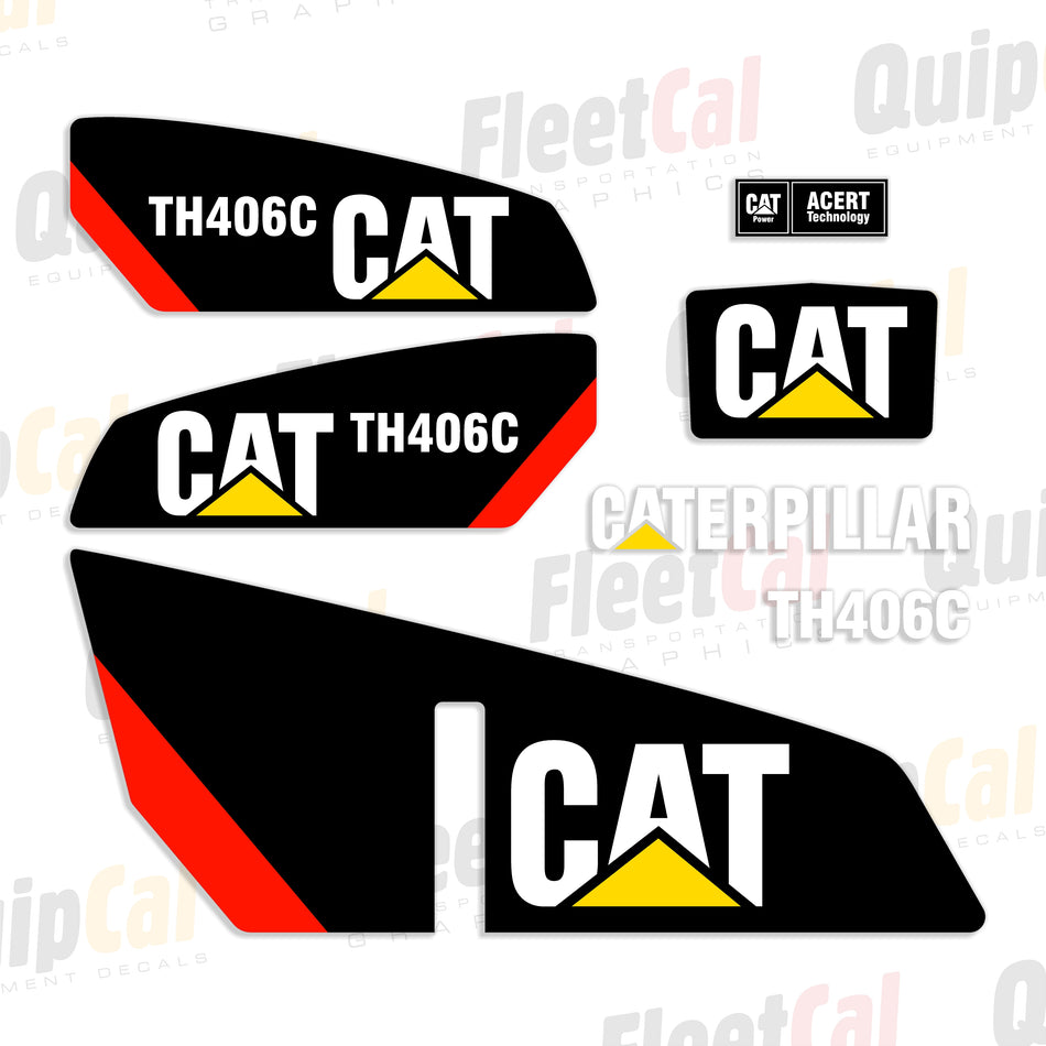 Cat TH406C Telehandler Decal Set