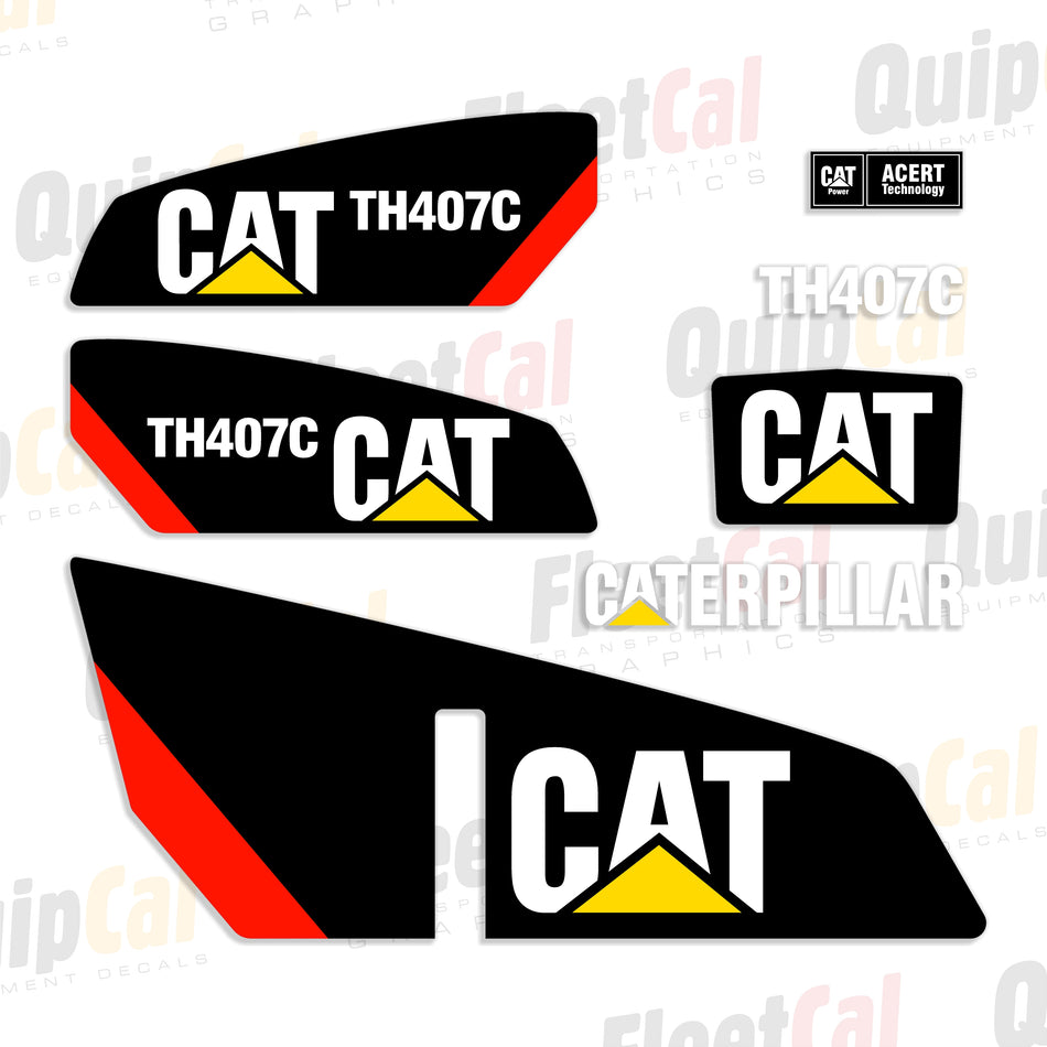 Cat TH407C Telehandler Decal Set