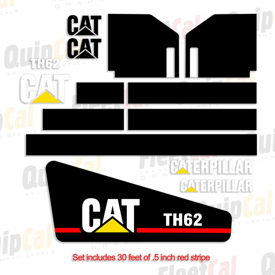 Cat TH62 Telehandler 2002 Model Decal Set