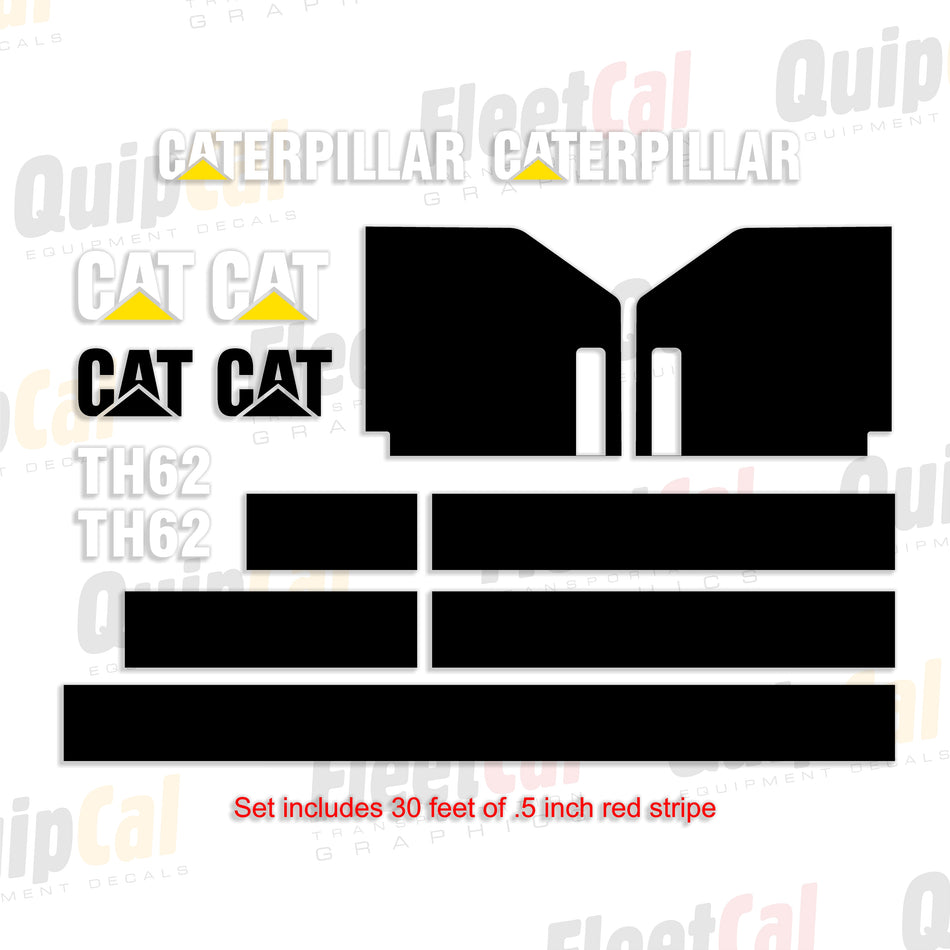 Cat TH62 Telehandler Early Model Decal Set