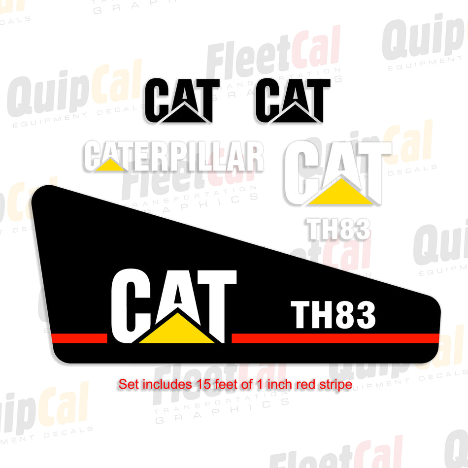 Cat TH83 Telehandler 2002 Model Decal Set