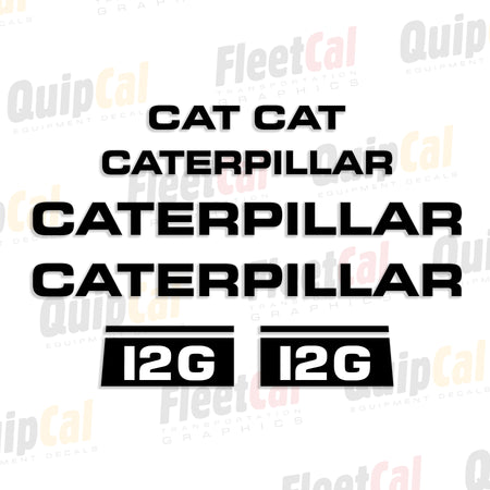 Cat Grader Decals & Caterpillar Grader Decals