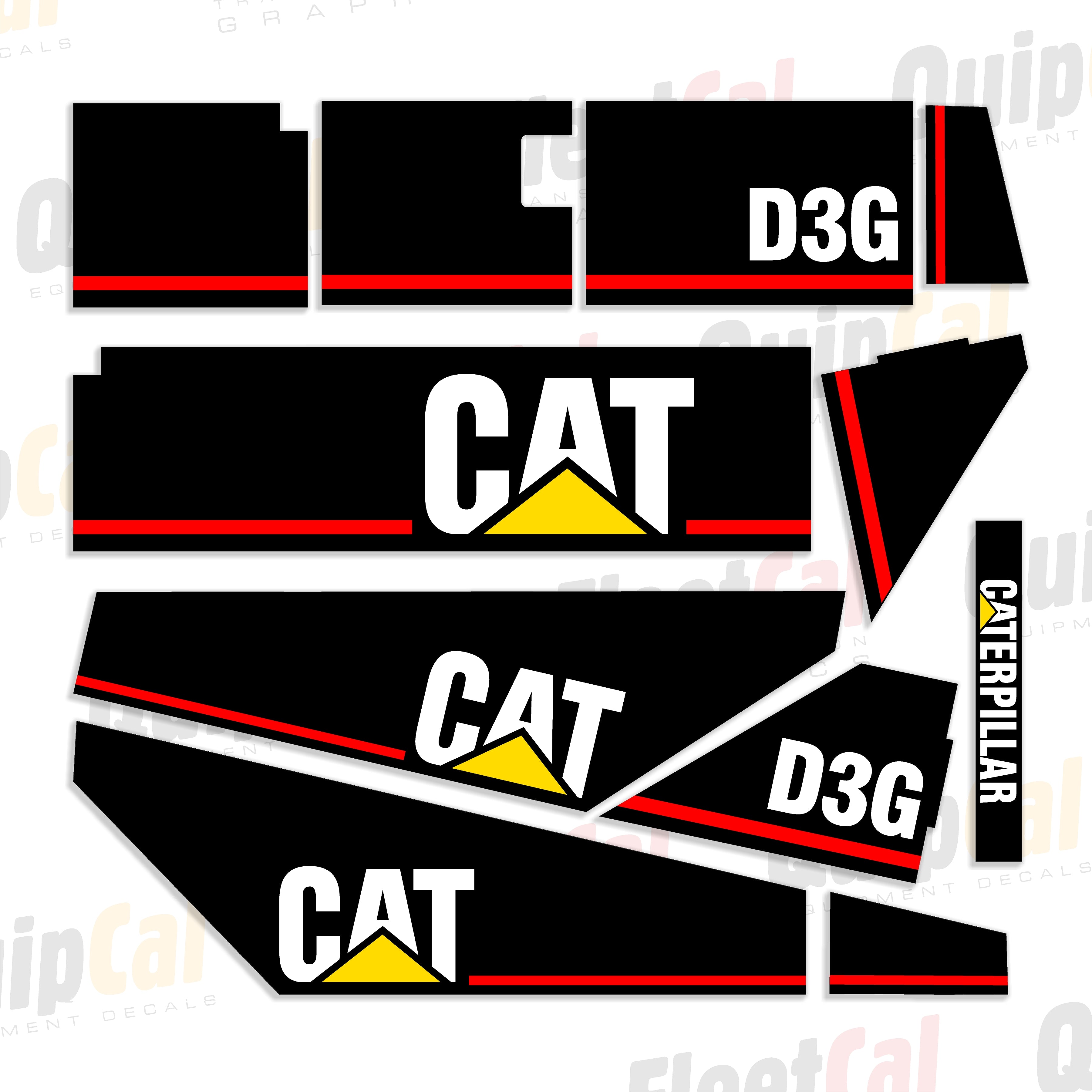 Cat Dozer Decals