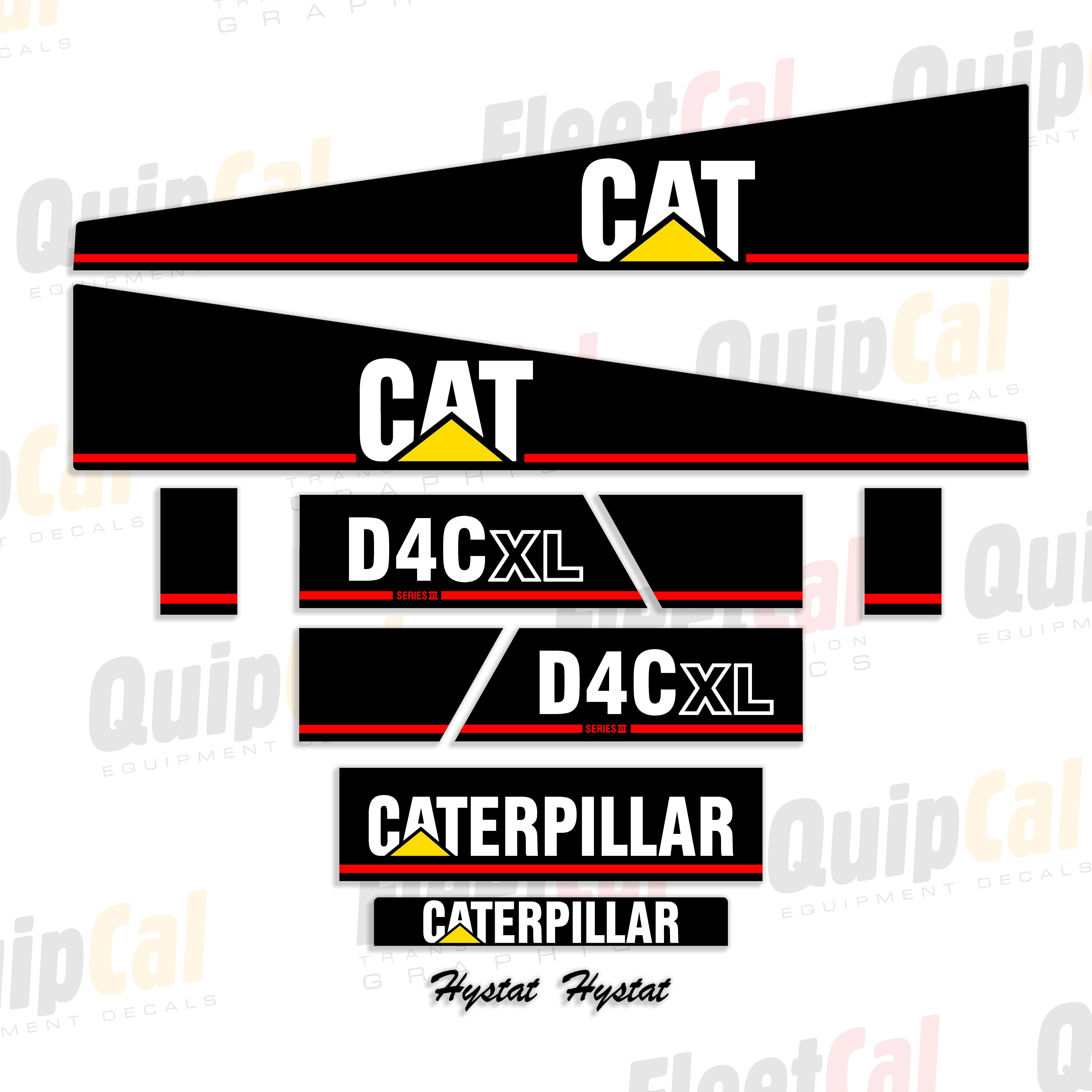 Cat Dozer Decals