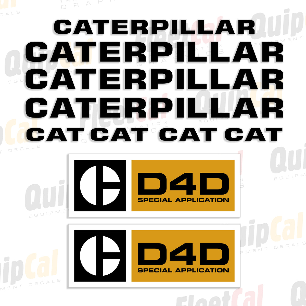 Cat Dozer Decals