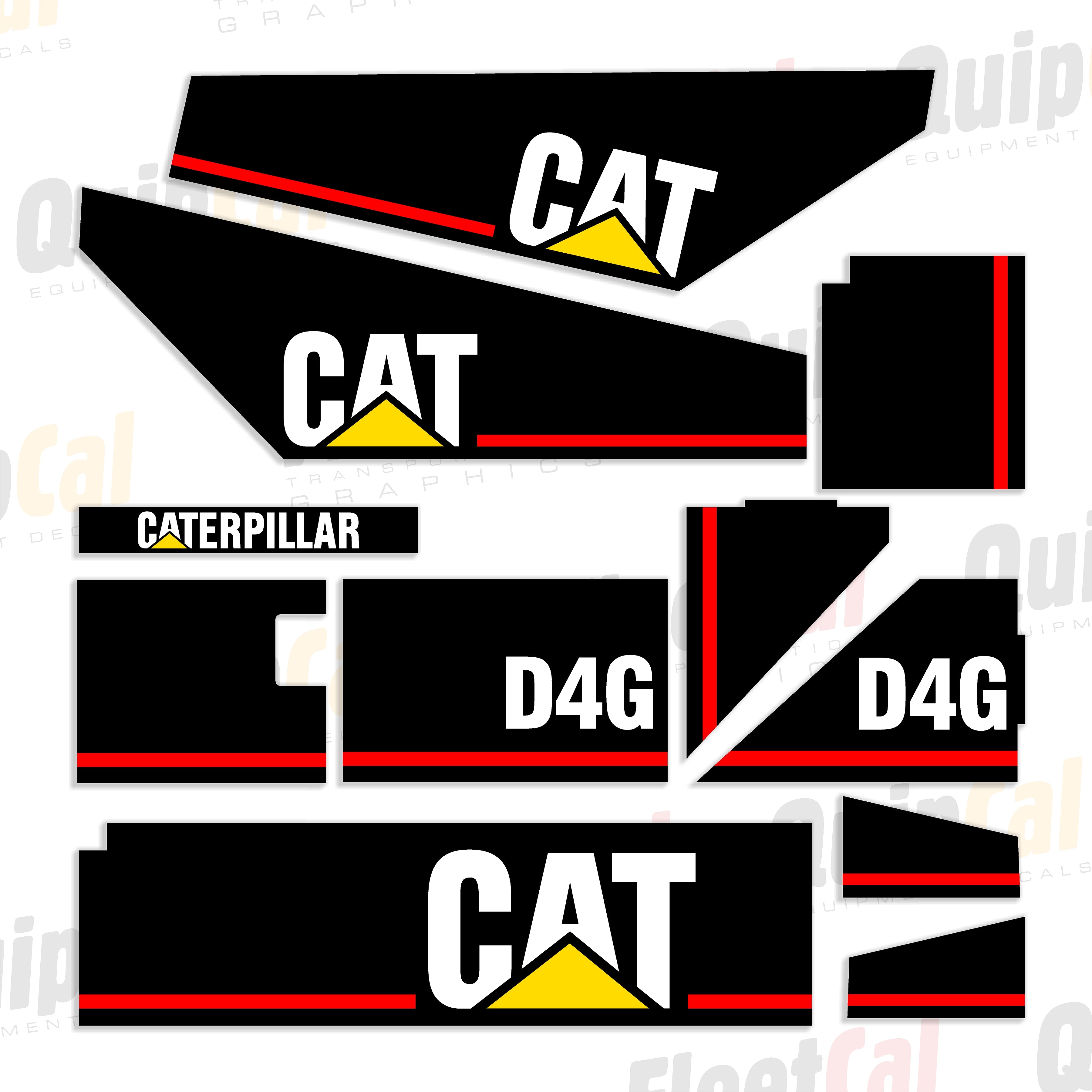 Cat Dozer Decals