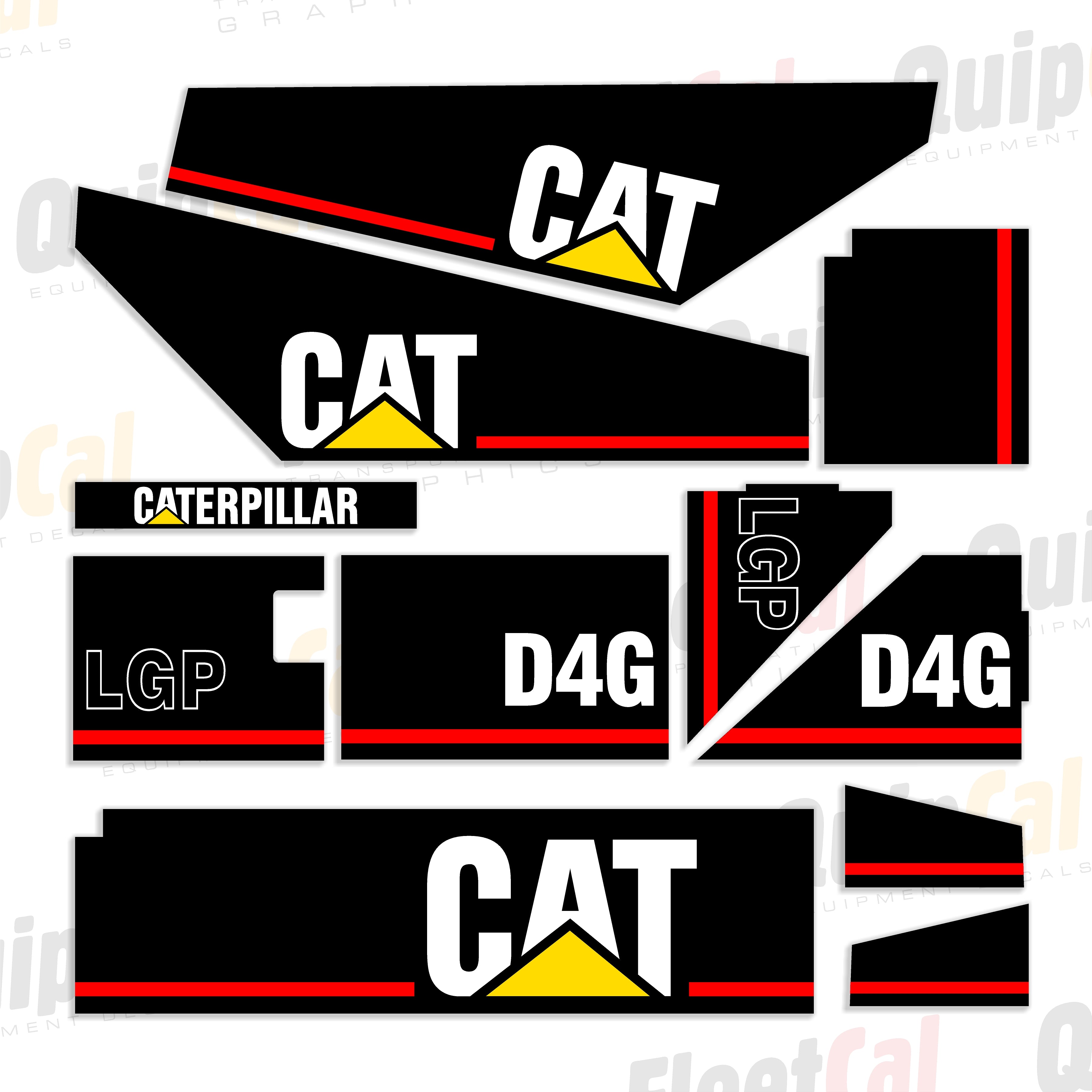 Cat Dozer Decals
