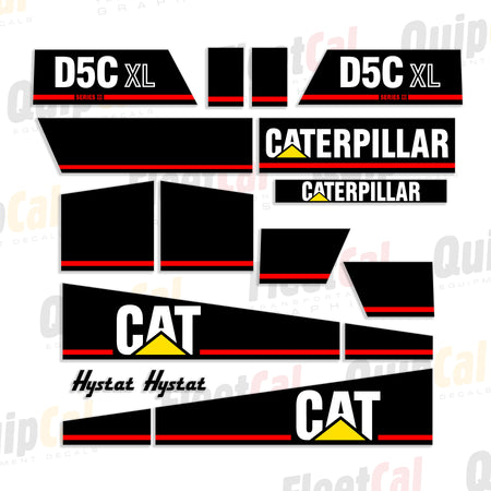 Cat Dozer Decals