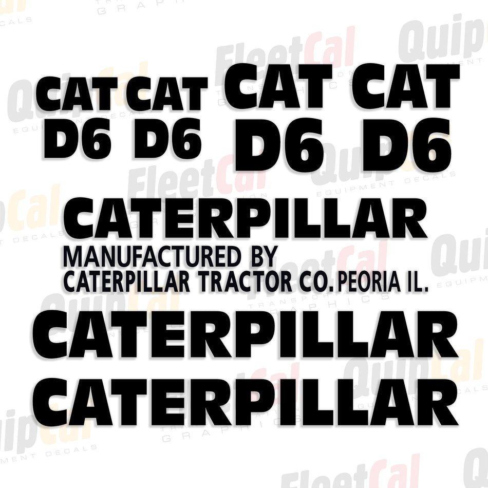 Cat Dozer Decals