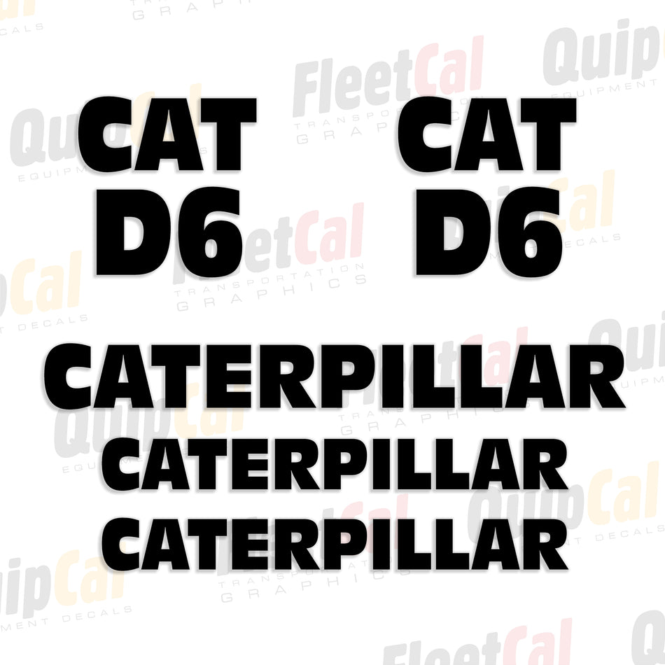 Cat Dozer Decals