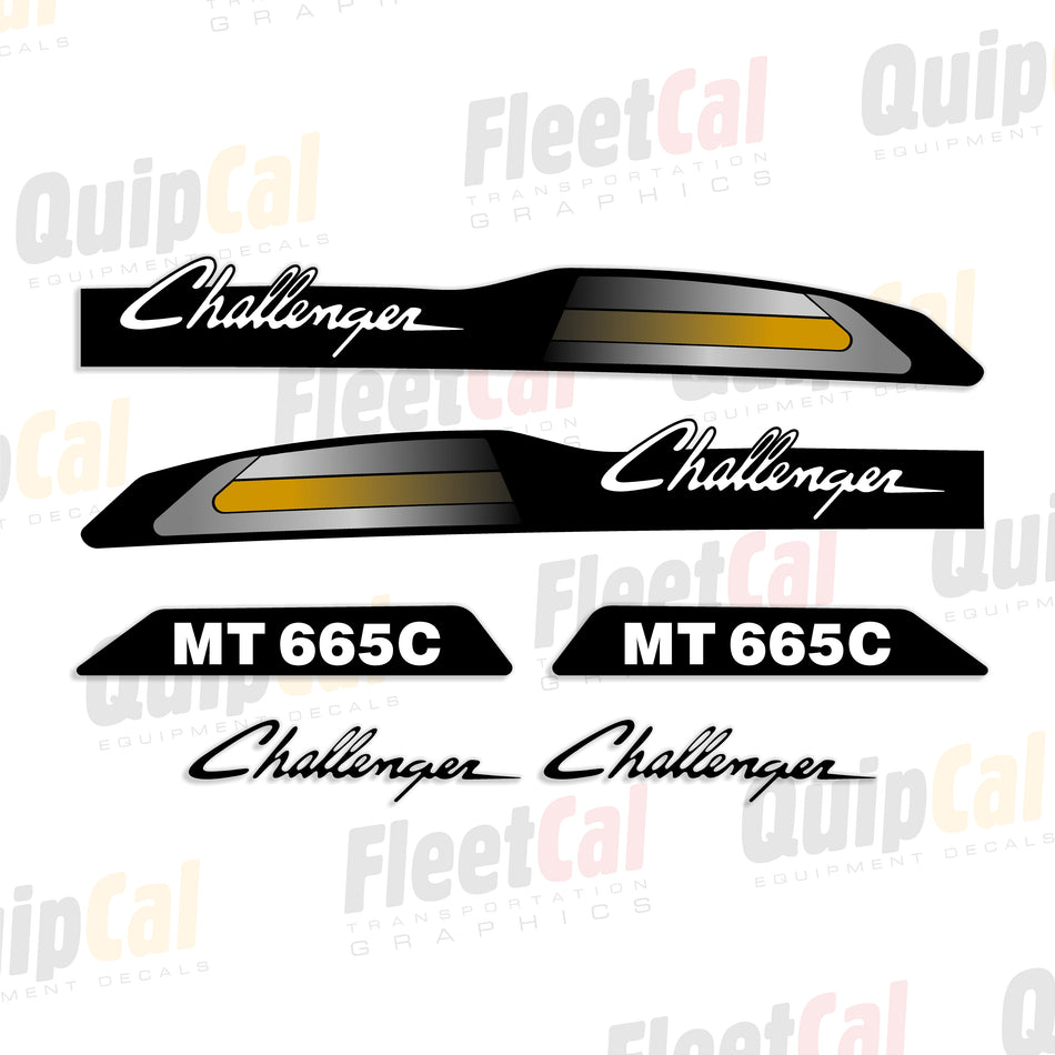 Challenger MT665C Tractor Marking Decal Set