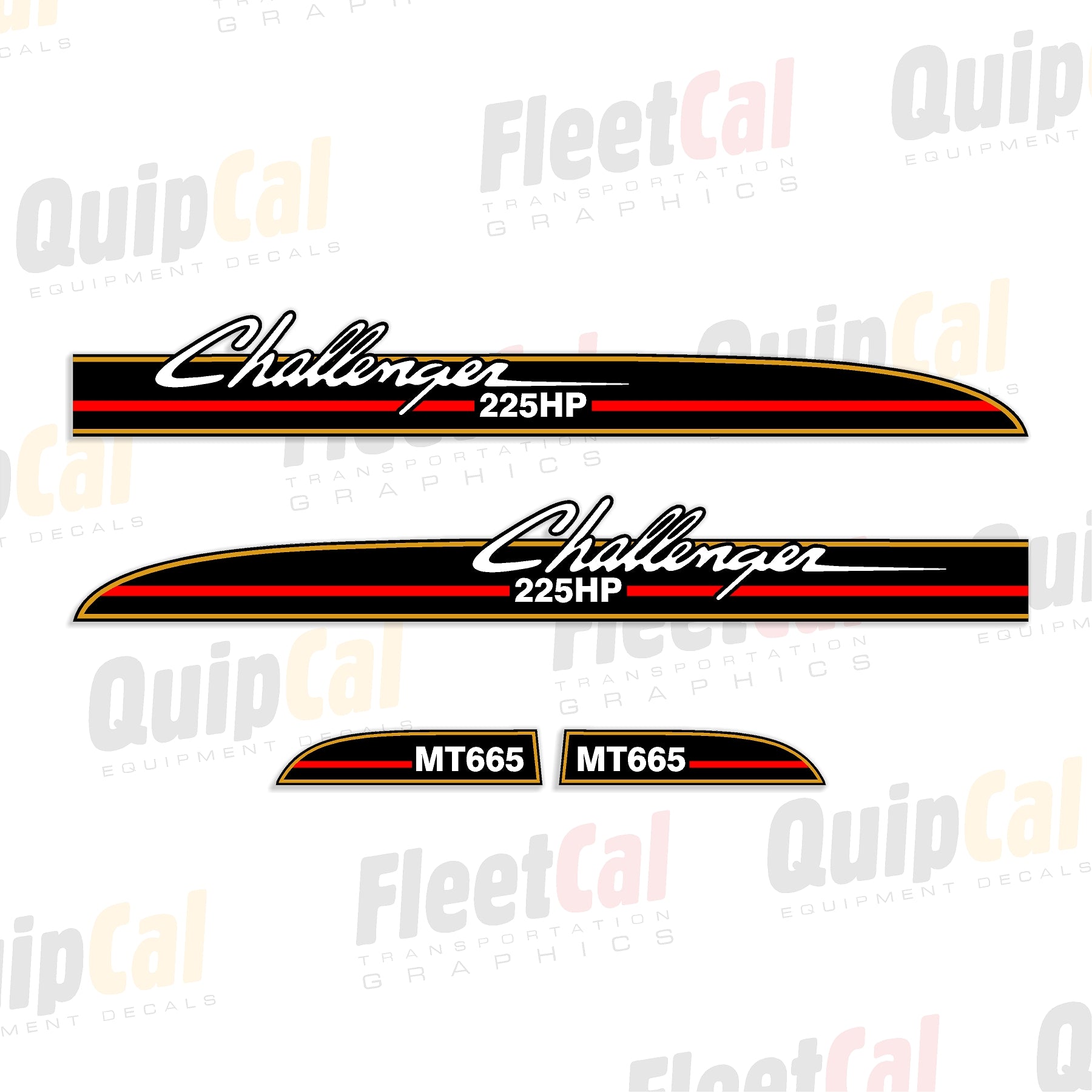 Challenger MT665 Tractor Marking Decal Set – Truck and Equipment Decals