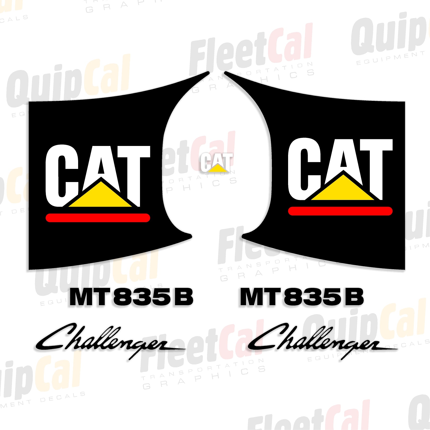 Cat Challenger MT835B Tractor Marking Decal Set – Truck and Equipment ...