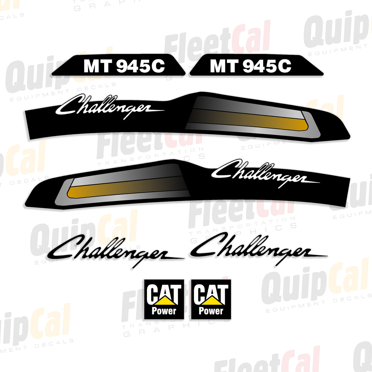 Challenger MT945C Tractor Marking Decal Set – Truck and Equipment Decals