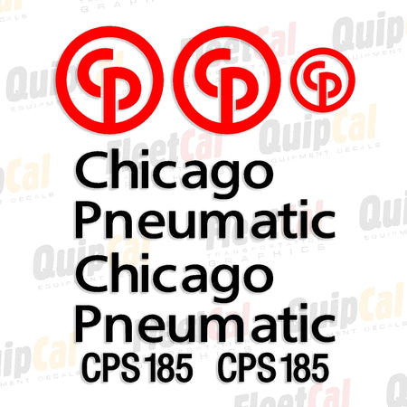 Chicago Pneumatic Air Compressor Decals