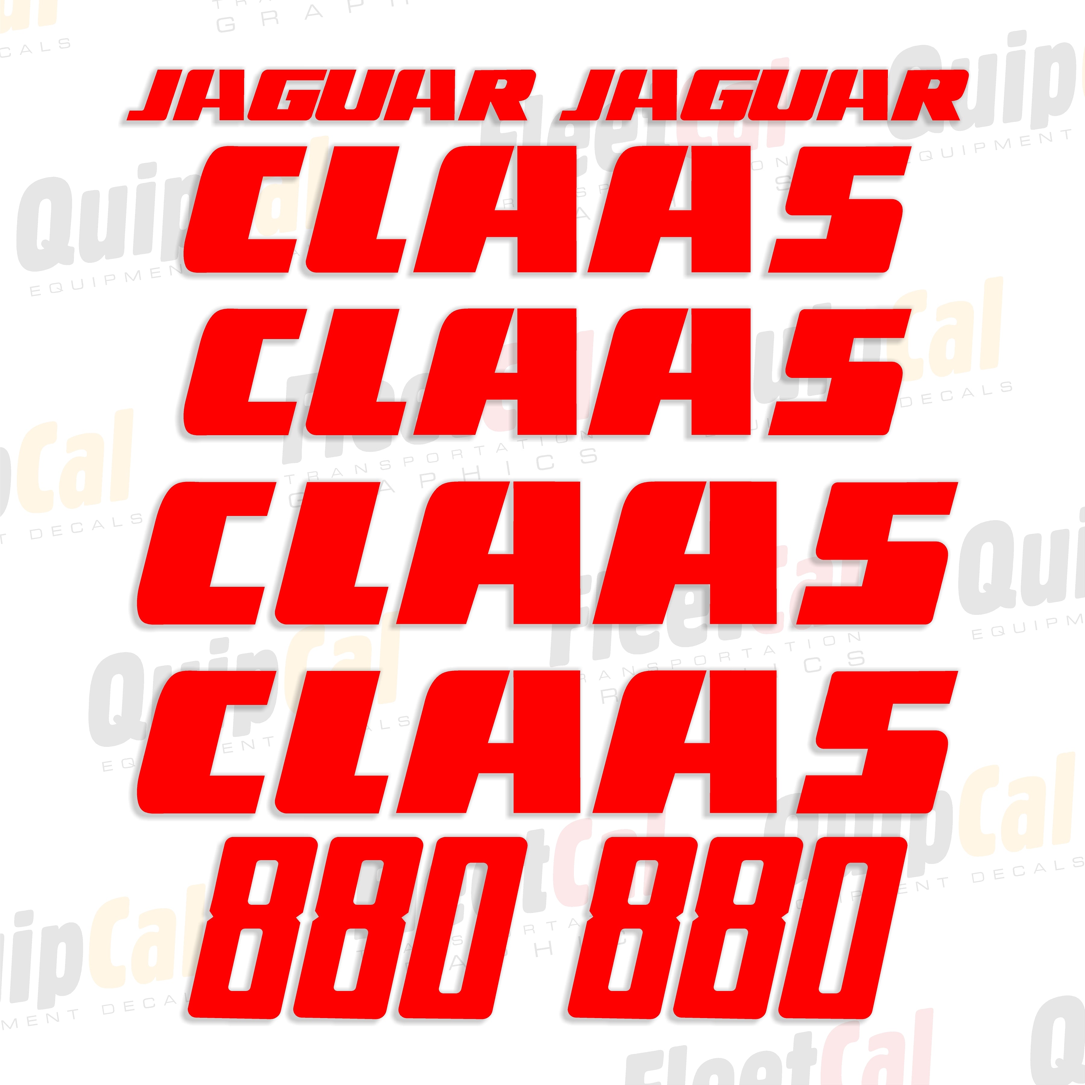 Claas Forage Harvester Decals