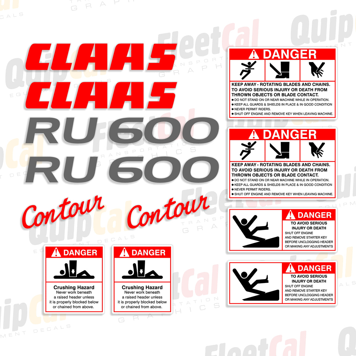Claas Forage Harvester Decals 