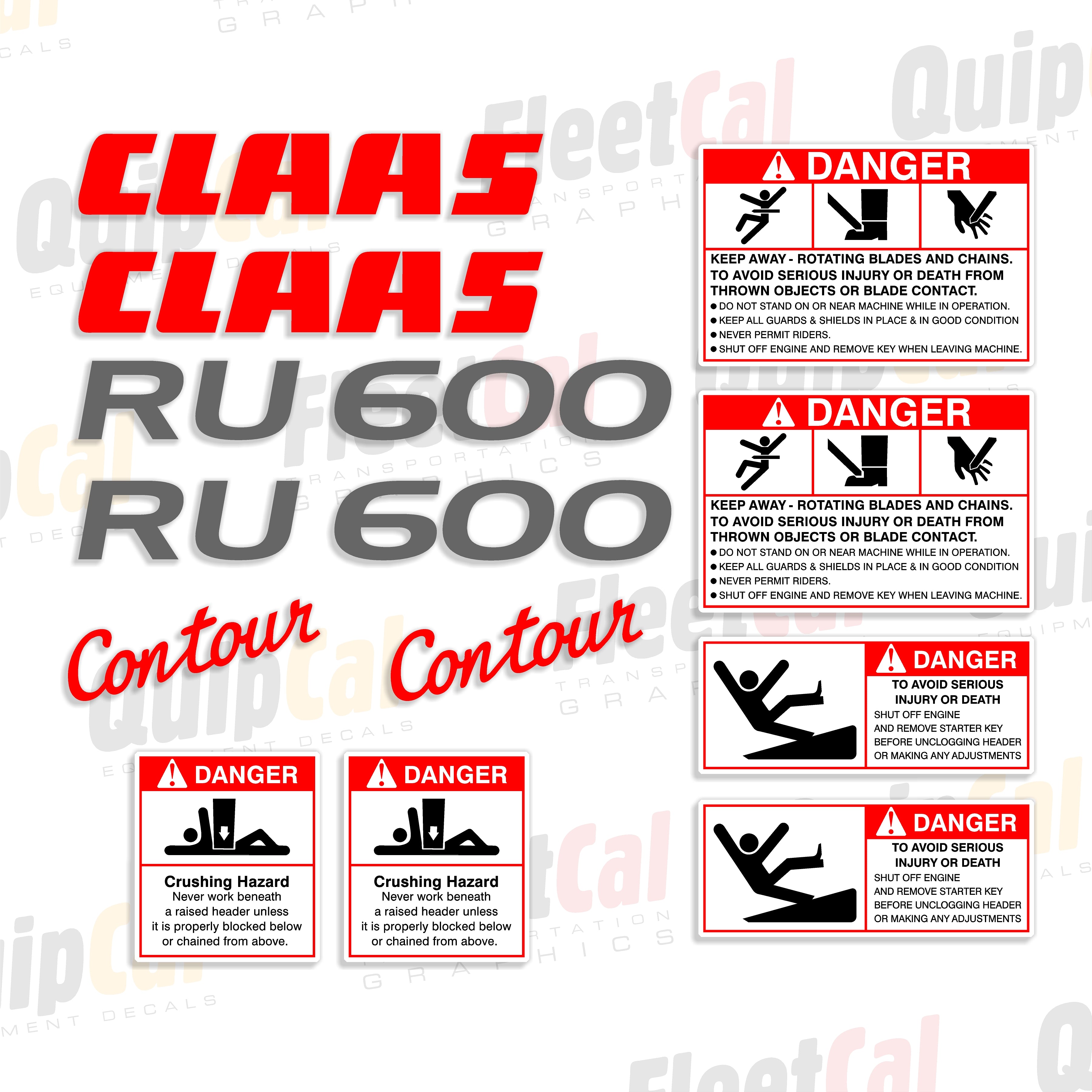 Claas Forage Harvester Decals 
