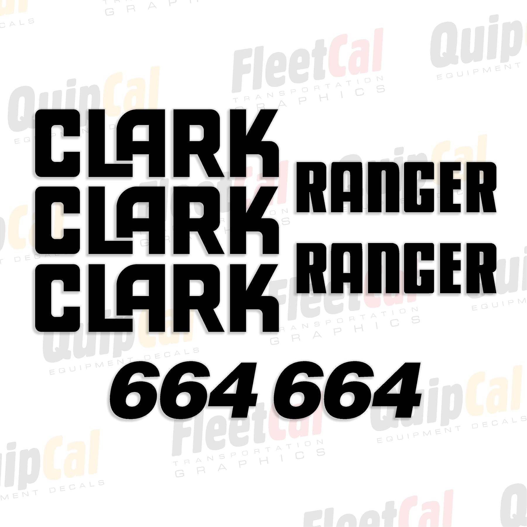 Clark Ranger 664 Cable Skidder Marking Decal Set – Truck and Equipment ...