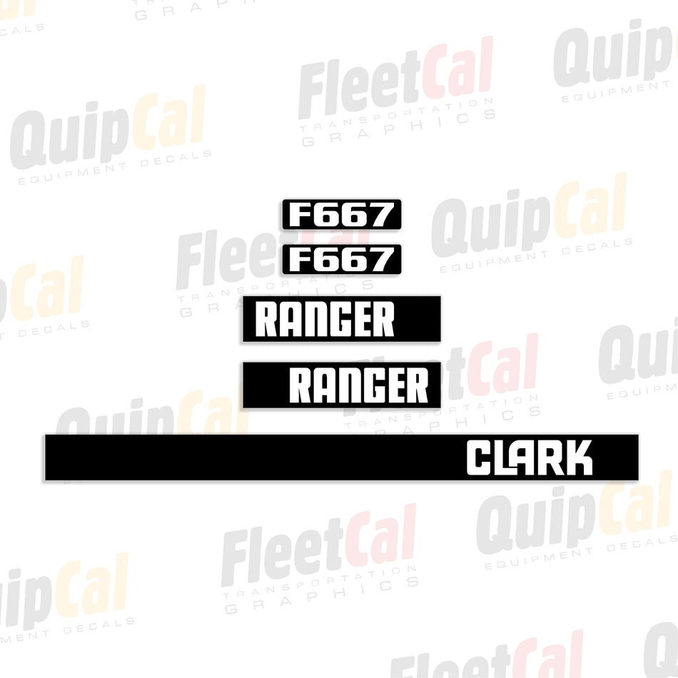 Clark Ranger Grapple Skidder Decals
