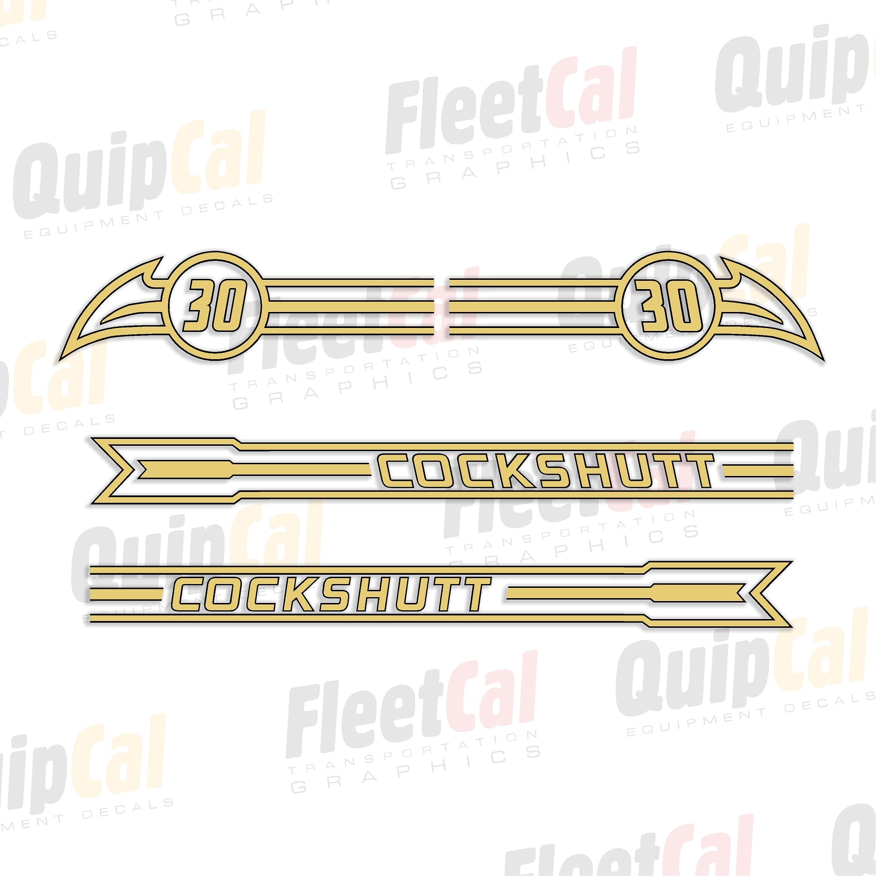 Cockshutt 30 Tractor Marking Decal Set – Truck and Equipment Decals