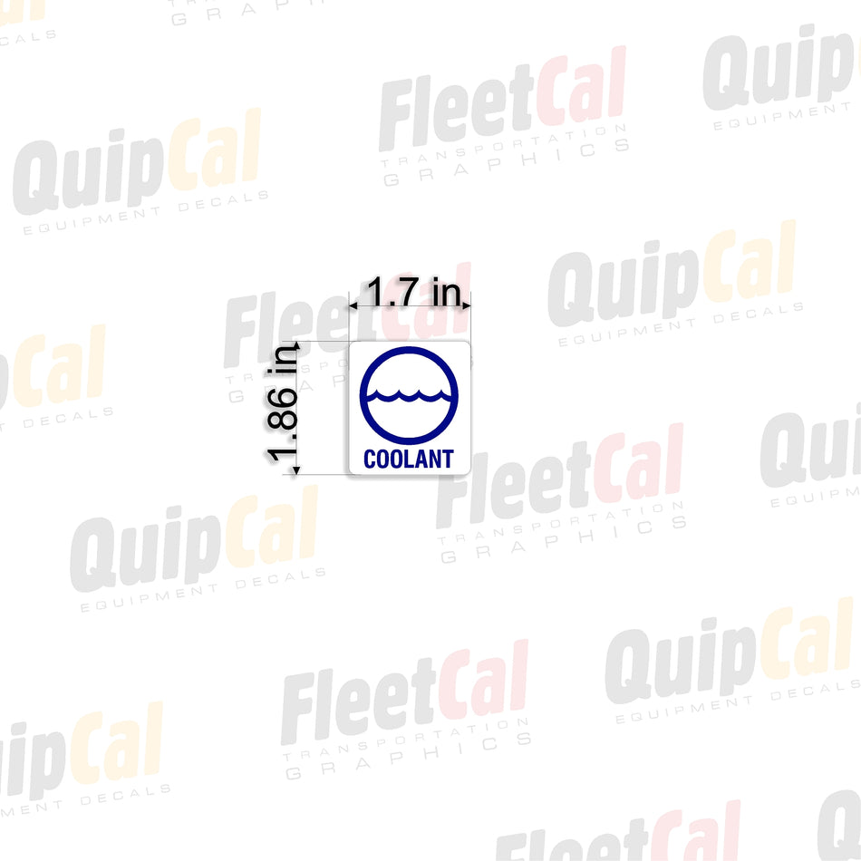Coolant 001 - Coolant Fill Location Decal