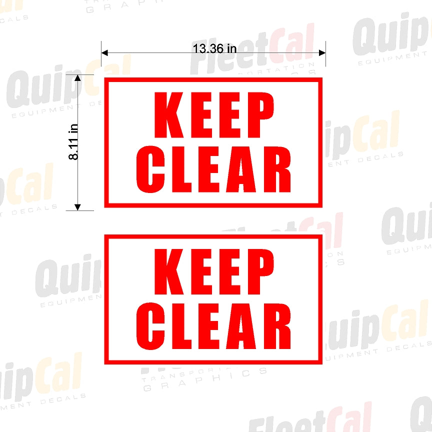 Counterweight Signage Counterweight Swing Warning - Universal 003 Safety Decal Set (1 PAIR ...