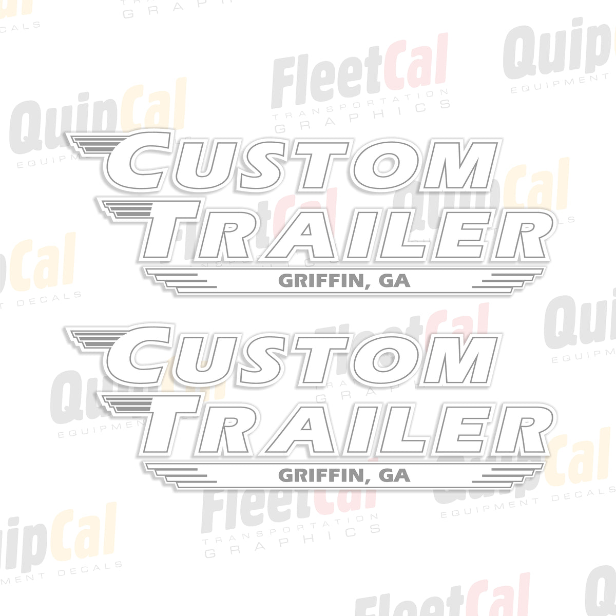 Custom Trailers Decal Pair